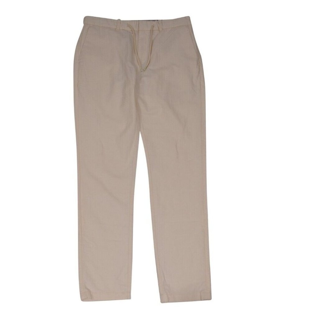 Scotch & Soda Mens Warren Linen Blend Twill Jogger Size US 33 Beige Pants